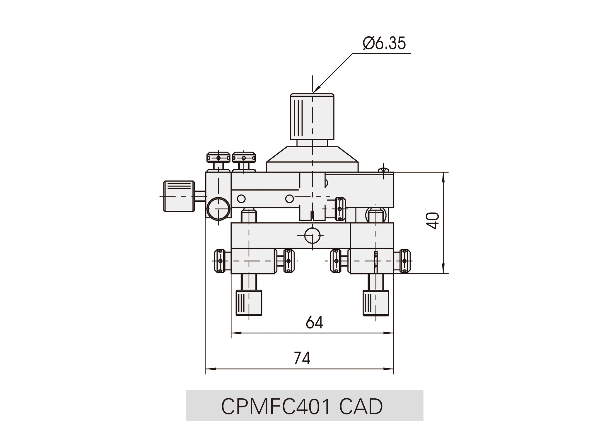 CPMFC401光纤耦合器cad