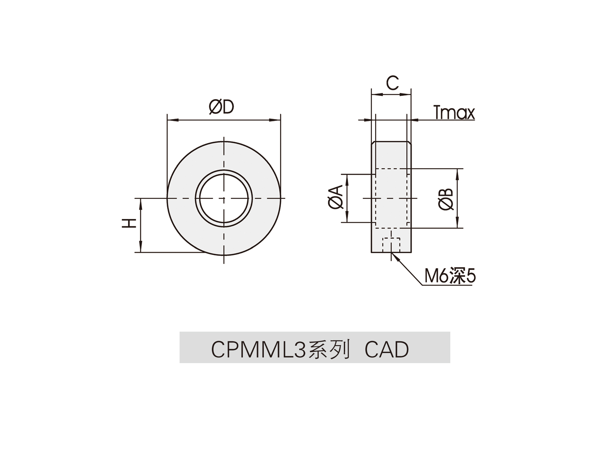 CPMML3系列透镜固定架cad