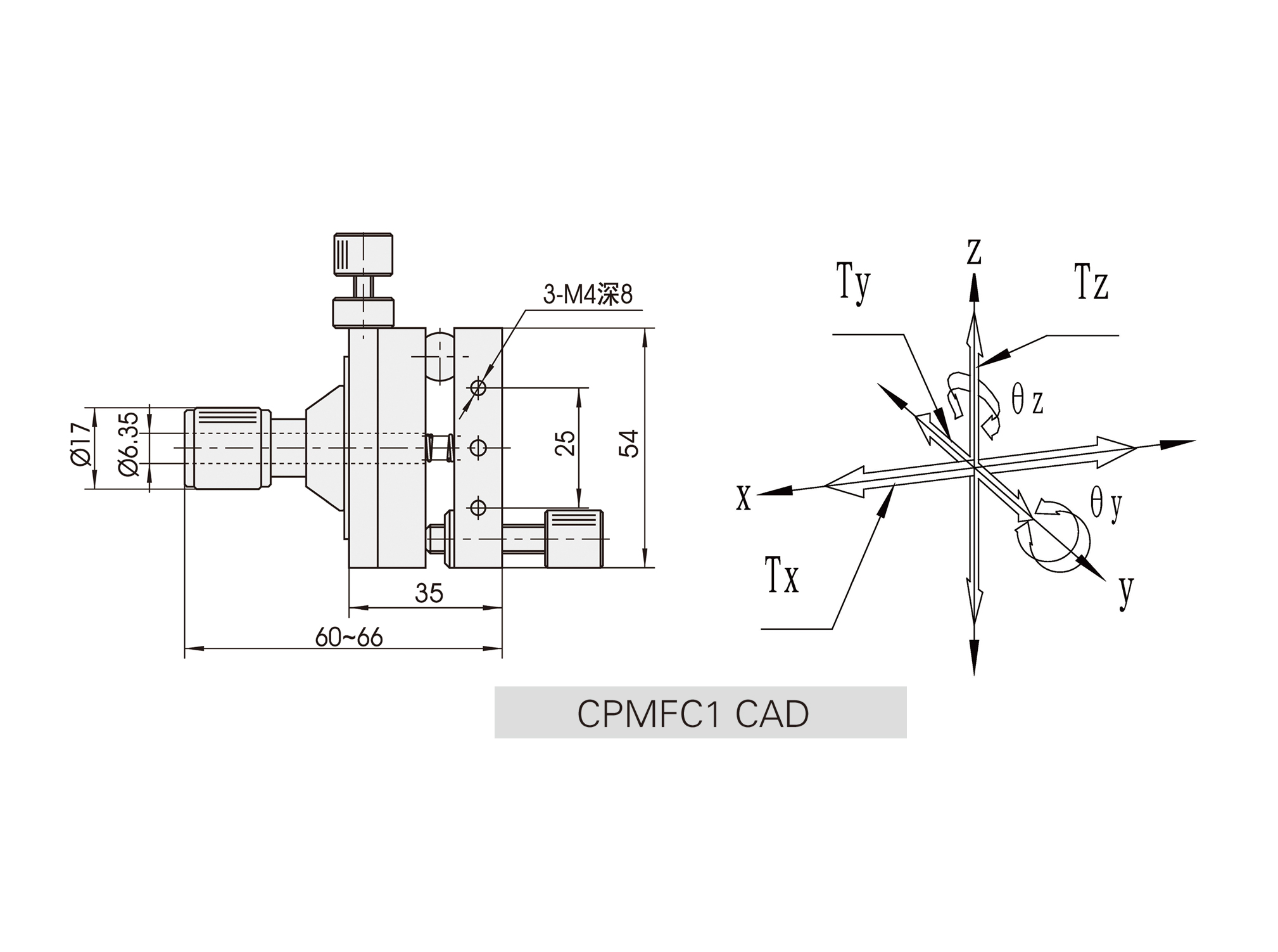 CPMFC1光纤耦合器cad