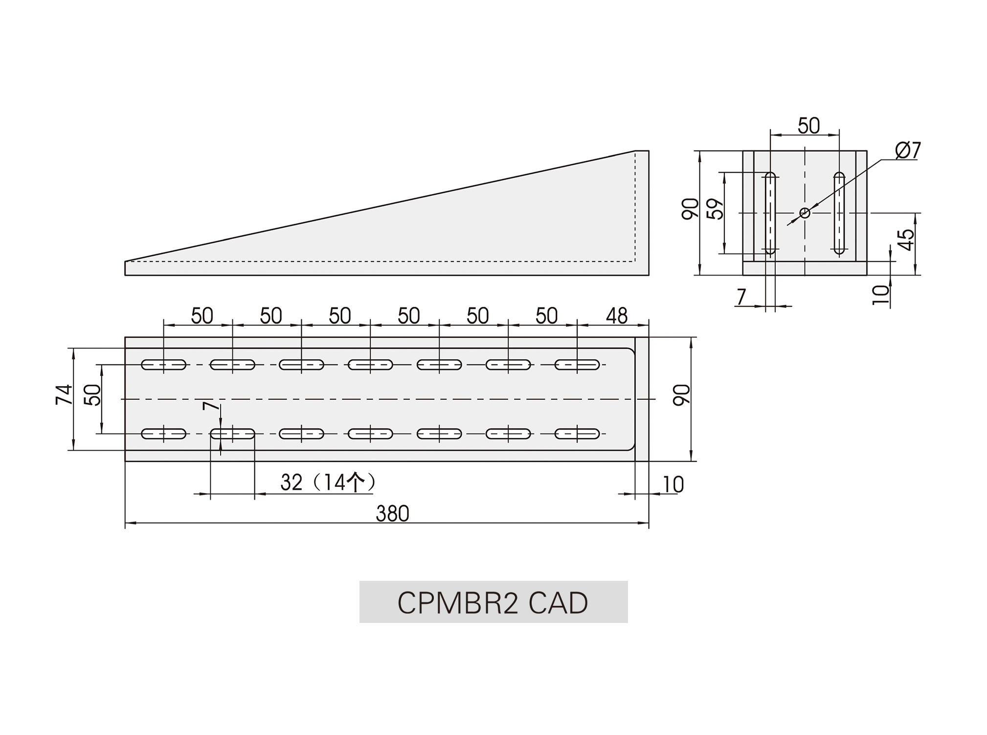 CPMBR2直角安装板cad