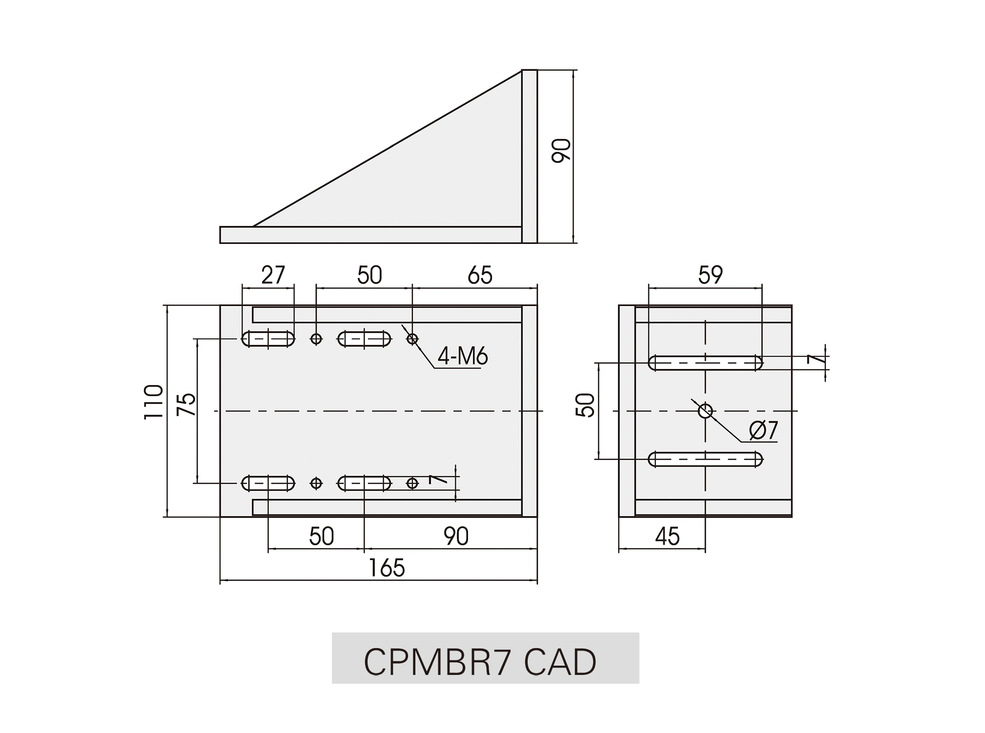 CPMBR7直角安装板cad