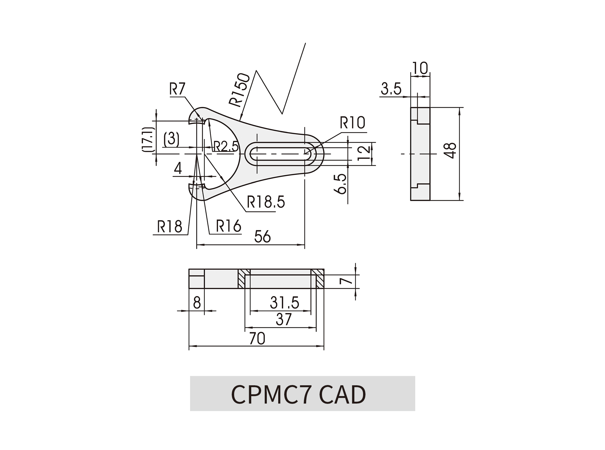 CPMC7压板cad