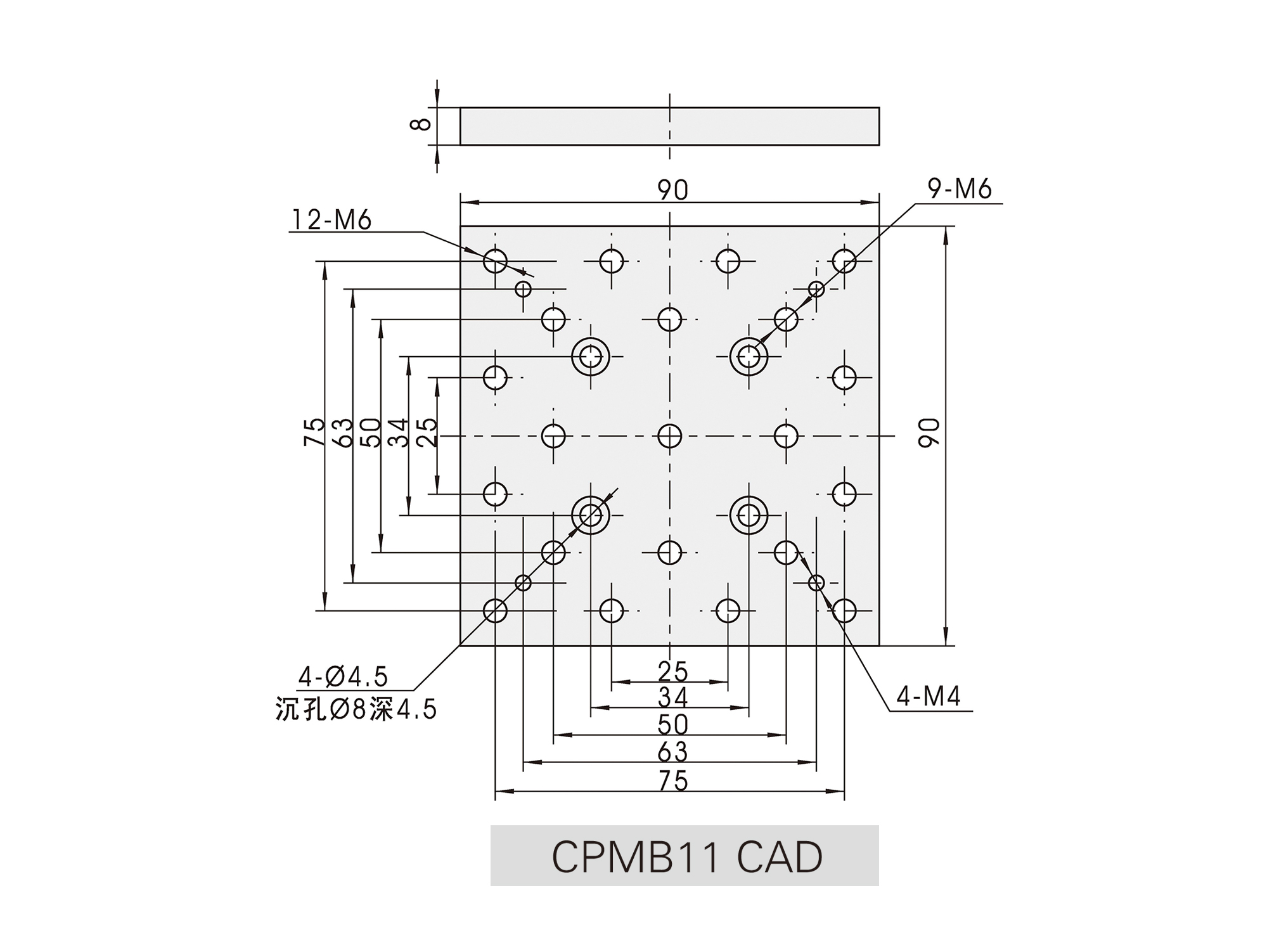 CPMB11底板cad